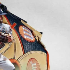 Bruce Bolt PREMIUM PRO BADER Series Long Cuff Batting Gloves: Baby Blue | High-Performance Baseball Gloves -Fielding Gloves Sales 1