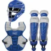 Rawlings Adult Royal/White VELO 2.0 Catcher's Gear Box Set - CSV2A-R/W | Premium Protective Gear for Baseball Catchers