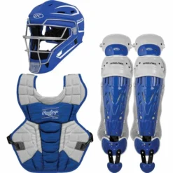 Rawlings Youth Royal/White VELO 2.0 Catcher's Gear Box Set CSV2Y-R/W - Protective Gear for Baseball