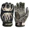 2020 Spiderz HYBRID Batting Gloves - Black/White/Silver | Premium Baseball & Softball Gloves -Fielding Gloves Sales 2020HybBlackSilver