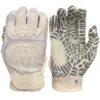 2023 Spiderz HYBRID Batting Gloves - White/White | Premium Grip & Comfort for Baseball & Softball -Fielding Gloves Sales 2020HybWhiteout