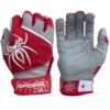 2022 Spiderz PRO Model Batting Gloves - Red/White | Premium Baseball & Softball Gloves -Fielding Gloves Sales 2022SpiderzPRO Red White