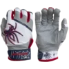 2022 Spiderz PRO Model Batting Gloves - White/Navy/Red | Premium Baseball & Softball Gloves -Fielding Gloves Sales 2022SpiderzPRO White NavyBlue Red