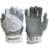 2022 Spiderz PRO Model Batting Gloves: White/Grey - Premium Grip & Comfort for Baseball & Softball -Fielding Gloves Sales 2022 Spiderz White Grey Pro
