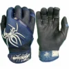 2023 Spiderz Pro Model Batting Gloves - Navy Blue/White | Premium Baseball & Softball Gloves -Fielding Gloves Sales 2023SpiderzProModelBattingGloves Navy White Title
