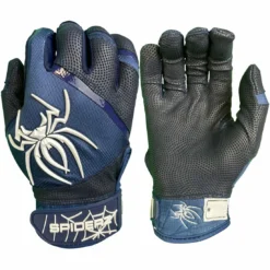 2023 Spiderz Pro Model Batting Gloves - Navy Blue/White | Premium Baseball & Softball Gloves