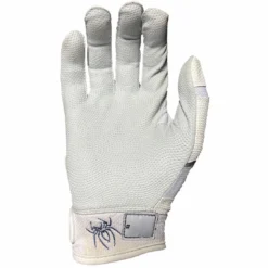 2023 Spiderz Pro Model Batting Gloves - White/Black/Silver | Premium Baseball & Softball Gloves -Fielding Gloves Sales 2023SpiderzProModelBattingGloves White 2