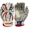 2022 Spiderz HYBRID Limited Edition Batting Gloves: USA Patriot - Premium Baseball & Softball Gloves -Fielding Gloves Sales 214thHYBRID