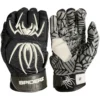 2023 Spiderz HYBRID Batting Gloves - Black/White | Premium Baseball & Softball Gloves -Fielding Gloves Sales 22BlackWhite