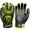 2022 Spiderz ENDITE Batting Gloves - Black & Neon Yellow | Premium Grip & Comfort -Fielding Gloves Sales 22EnditeBlackNeonYellow