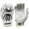 2022 Spiderz ENDITE Batting Gloves - White & Black | Premium Baseball & Softball Gloves -Fielding Gloves Sales 22EnditeWhiteBlack