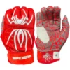 2023 Spiderz HYBRID Batting Gloves: Red/White - Premium Baseball & Softball Gloves -Fielding Gloves Sales 22RedWhite