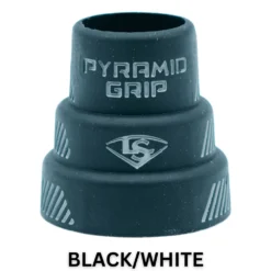 Louisville Slugger Pyramid Grips: Multi Color - Premium Bat Grips for Enhanced Grip & Comfort -Fielding Gloves Sales BLACK WHITE