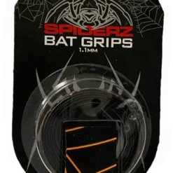 Spiderz Bat Grip (1.1 MM) - Black / Orange | Premium Batting Gloves for Enhanced Grip & Comfort