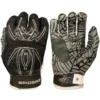 2021 Spiderz HYBRID Batting Gloves: Black/Silver - Premium Baseball & Softball Gloves