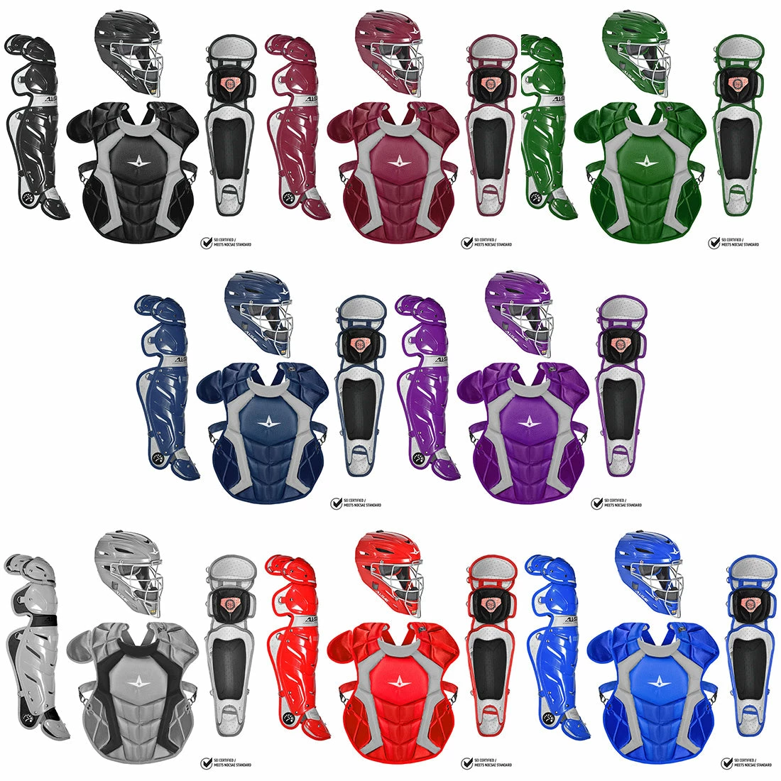 All-Star S7 (Adult) Pro Catcher's Kit - NOCSAE Approved | CKCCPRO1 | Premium Catcher's Gear 3 All-Star S7 (Adult) Pro Catcher's Kit - NOCSAE Approved | CKCCPRO1 | Premium Catcher's Gear