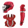 Easton Elite X Catcher's Box Set (Adult, Intermediate & Youth) - Red | Premium Catcher's Gear