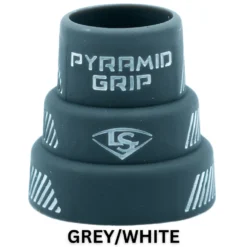 Louisville Slugger Pyramid Grips: Multi Color - Premium Bat Grips for Enhanced Grip & Comfort -Fielding Gloves Sales GREY WHITE