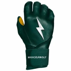 Bruce Bolt PREMIUM PRO Long Cuff Batting Gloves: Green | High-Performance Baseball Gloves -Fielding Gloves Sales LC GRNG RIGHT