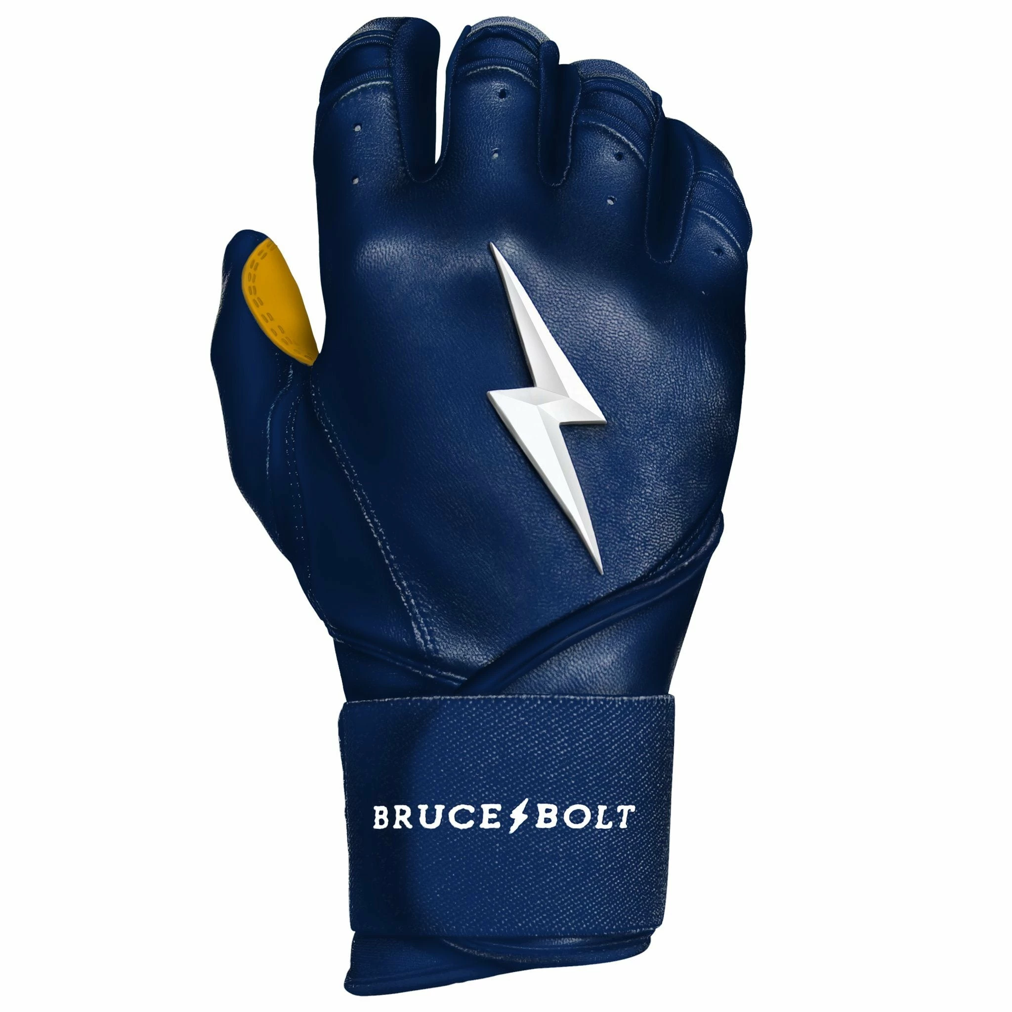 Bruce Bolt PREMIUM PRO Long Cuff Batting Gloves: Navy - High-Performance Baseball Gloves for Enhanced Grip & Comfort 7 Bruce Bolt PREMIUM PRO Long Cuff Batting Gloves: Navy - High-Performance Baseball Gloves for Enhanced Grip & Comfort - Image 5