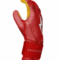 Bruce Bolt PREMIUM PRO Long Cuff Batting Gloves: Red - High-Performance Baseball Gloves for Enhanced Grip & Comfort 13 Bruce Bolt PREMIUM PRO Long Cuff Batting Gloves: Red - High-Performance Baseball Gloves for Enhanced Grip & Comfort -Fielding Gloves Sales LC REDG SIDE scaled
