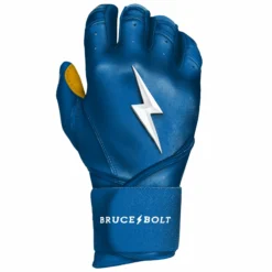 Bruce Bolt PREMIUM PRO Long Cuff Batting Gloves: Royal - High-Performance Baseball Gloves for Enhanced Grip & Comfort -Fielding Gloves Sales LC ROYG RIGHT