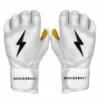 Bruce Bolt PREMIUM PRO Long Cuff Batting Gloves - White | High-Performance Baseball Gloves -Fielding Gloves Sales LC WHTG HERO