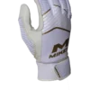 Miken MK7X Adult White & Gold Batting Gloves - Premium Grip & Comfort for Baseball & Softball -Fielding Gloves Sales MBGGLDwhite1 scaled