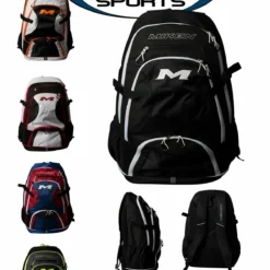 Miken MKBG18-BP Baseball and Softball Backpack - Durable Equipment Bag for Players