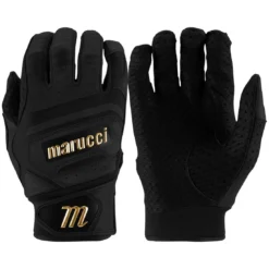 Marucci Sports PITTARDS Reserve Adult Batting Gloves - Premium Leather, Multiple Colors (MBGPTRSV2) -Fielding Gloves Sales Marucci Pittards Black MBGPTRSV2 BK