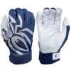 2022 Spiderz PRIZM Batting Gloves: Navy Blue/Silver - Premium Grip & Comfort for Baseball & Softball -Fielding Gloves Sales PRIZM NavyBlueSilver