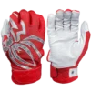 2022 Spiderz PRIZM Batting Gloves: Red/Silver - Premium Baseball & Softball Gloves for Enhanced Grip & Comfort -Fielding Gloves Sales PRIZM RedSilver
