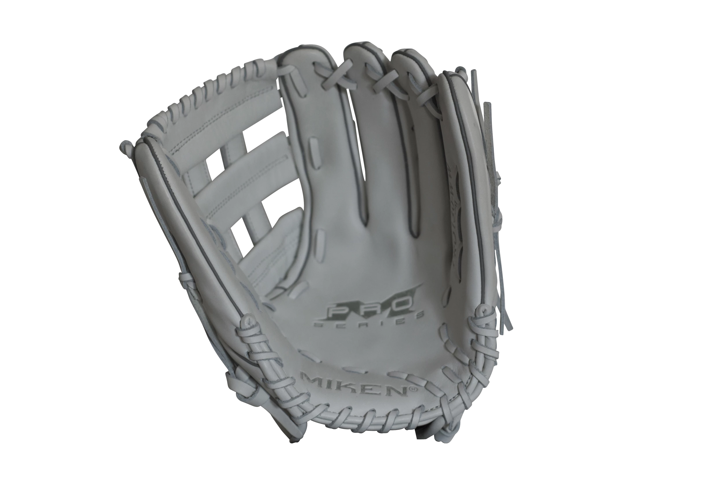 Miken Pro Series 13" Slow Pitch Fielding Glove - White/White (PRO130WW) | Premium Quality for Enhanced Performance 6 Miken Pro Series 13" Slow Pitch Fielding Glove - White/White (PRO130WW) | Premium Quality for Enhanced Performance - Image 4