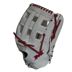 Miken Pro Series 13.5" Slow Pitch Fielding Glove - White/Scarlet (PRO135WS) | Premium Quality for Enhanced Performance -Fielding Gloves Sales PRO135WS SIDE 1