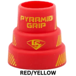 Louisville Slugger Pyramid Grips: Multi Color - Premium Bat Grips for Enhanced Grip & Comfort -Fielding Gloves Sales RED YELLOW
