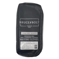 Bruce Bolt PREMIUM PRO Chrome Series Short Cuff Batting Gloves - White | High-Performance Baseball Gloves -Fielding Gloves Sales SC CHRW BAG