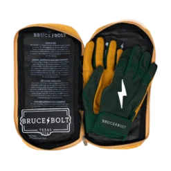 Bruce Bolt PREMIUM PRO Short Cuff Batting Gloves - Green | High-Performance Baseball Gloves -Fielding Gloves Sales SC GRNG BAG2