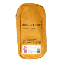 Bruce Bolt PREMIUM PRO Short Cuff Batting Gloves: Red - High-Performance Baseball Gloves for Enhanced Grip & Comfort -Fielding Gloves Sales SC REDG BAG