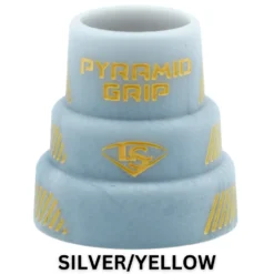 Louisville Slugger Pyramid Grips: Multi Color - Premium Bat Grips for Enhanced Grip & Comfort -Fielding Gloves Sales SILVER YELLOW