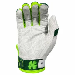 2023 Spiderz Limited Edition 'Lucky' ENDITE Batting Gloves - Dark Green/Kelly Green/White | Premium Baseball & Softball Gloves -Fielding Gloves Sales Spiderz Lucky Batting Gloves 2