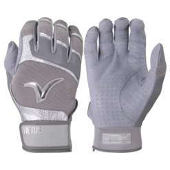 Victus Sports The Debut 2.0 Adult Batting Gloves - VBG2 (Multiple Colors) | Premium Baseball & Softball Gloves -Fielding Gloves Sales VBG2 GY Grey Adult Victus Debut 2.0