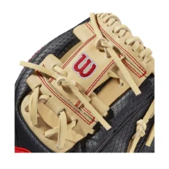2021 Wilson A2000 PF88SS Pedroia Fit 11.25" Infield Baseball Glove - WTA20RB20PF88SS | Premium Leather Glove for Baseball Players -Fielding Gloves Sales WBW100107 4 A2000 IF PF88SS 1125 BlackSnakeSS Blonde Red.png.cq5dam.web .1200.1200