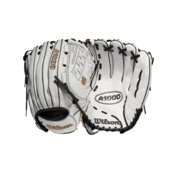 2022 Wilson A1000 V125 12.5" Fastpitch Softball Glove - Outfield/Pitcher's Model WTA10RF22V125 -Fielding Gloves Sales WBW100182 8 A1000 FP V125 OF 125 White Black.png.cq5dam.web .1200.1200