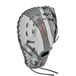 2021 Wilson A2000 FP1BSS 12.5" Fastpitch First Base Mitt - WTA20RF21FP1BSS | Premium Fielding Glove -Fielding Gloves Sales WBW100219 3 A2000 FP 1B FP1BSS 125 WhiteSS Gray Gold.png.cq5dam.web .1200.1200