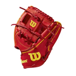 2021 Wilson A2K Ozzie Albies OA1 GM 11.5" Infield Baseball Glove - WTA2KRB21OA1GM | Premium Leather Glove for Baseball Players -Fielding Gloves Sales WBW100234 2 A2K IF OA1GM Ozzie Albies GM 115 Red Yellow.png.cq5dam.web .1200.1200