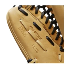 2022 Wilson A2000 D33 11.75" Pitcher's Baseball Glove - WTA20RB22D33 | Premium Leather Fielding Glove -Fielding Gloves Sales WBW100393 6 A2000 Leather D33 1175 Blonde Black.png.cq5dam.web .1200.1200