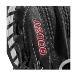 2022 Wilson A2000 M1DSS 33.5" Catcher's Mitt: WTA20RB22M1DSS - Premium Baseball Glove for Catchers -Fielding Gloves Sales WBW100401 5 A2000 M1D C 335 Black White Red.png.cq5dam.web .1200.1200