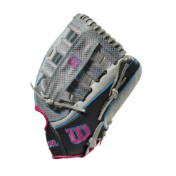 Wilson A2000 SCSP13SS 13" Slowpitch Softball Glove - WBW10040213 | Premium Fielding Glove -Fielding Gloves Sales WBW100402 2 A2000 SP13 SC 13 GreyDimpled GreySS BlackSS.png.cq5dam.web .1200.1200