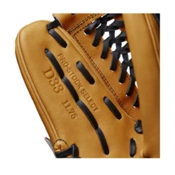 2023 Wilson A2K D33 11.75" Pitcher's Baseball Glove - WBW1008931175 | Premium Leather Fielding Glove -Fielding Gloves Sales WBW100893 6 A2K P D33 1175 VintageTan Black.png.cq5dam.web .1200.1200