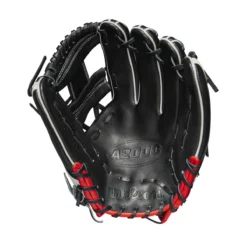 2023 Wilson A2000 1975 11.75" Infield Baseball Glove - WBW1009701175 | Premium Leather Fielding Glove -Fielding Gloves Sales WBW100970 1 A2000 IF 1975 1175 Black White Red.png.cq5dam.web .1200.1200